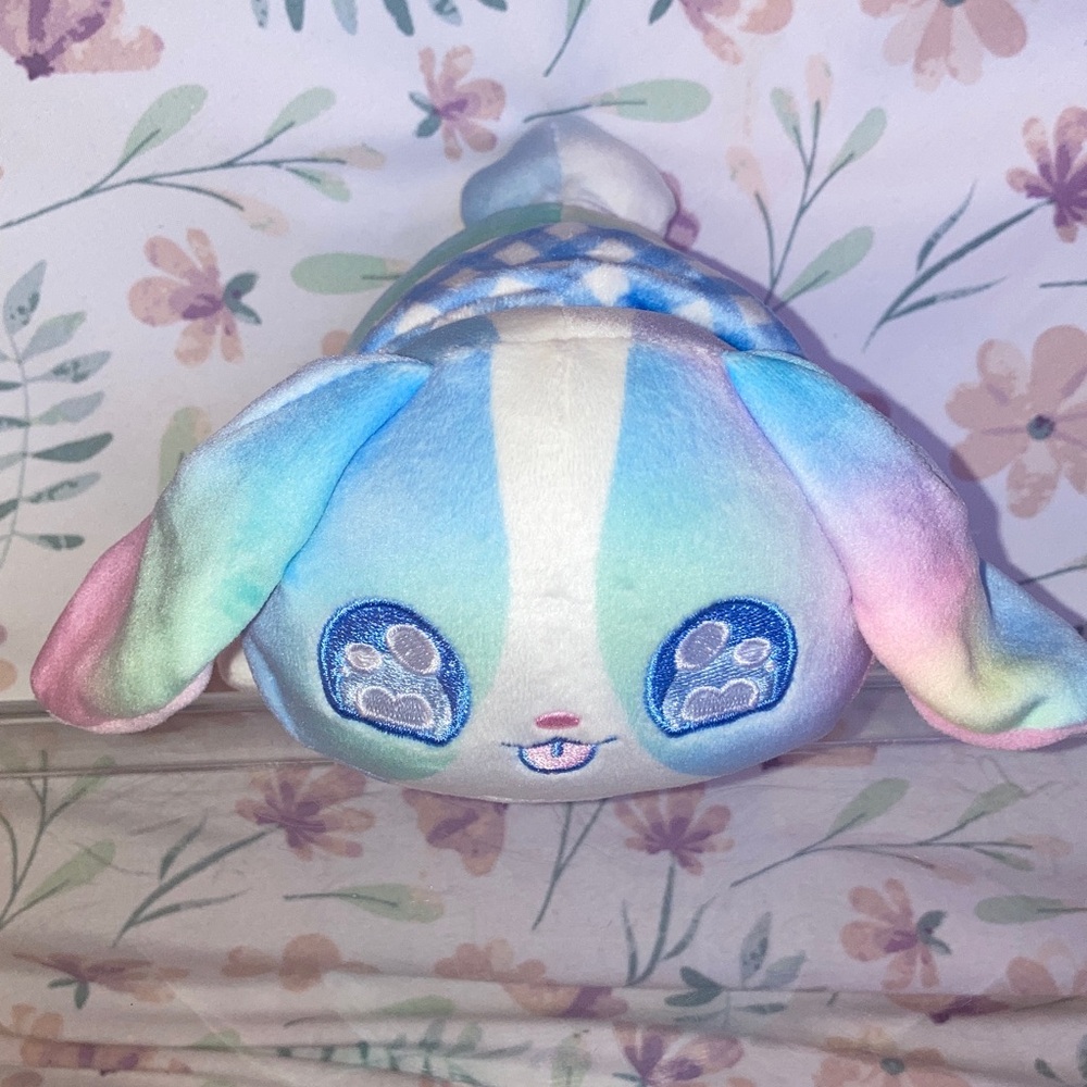 Aphmau Blue Bunny Meemeows Cat plush Limited Ed Spring Easter